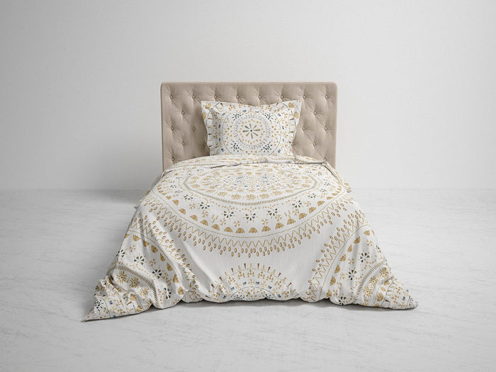 Heckett Lane Dekbedovertrek Katoen Satijn Barbola - bone brown