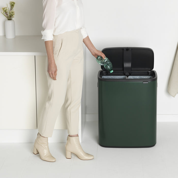 Brabantia Bo Touch Bin 2 x 30 L - Pine Green