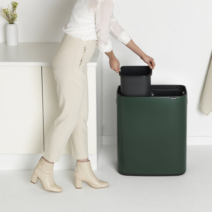 Brabantia Bo Touch Bin 2 x 30 L - Pine Green