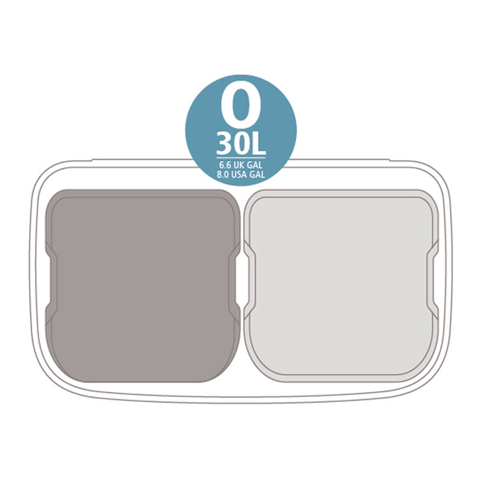 Brabantia Bo Touch Bin 2 x 30 L - Pine Green