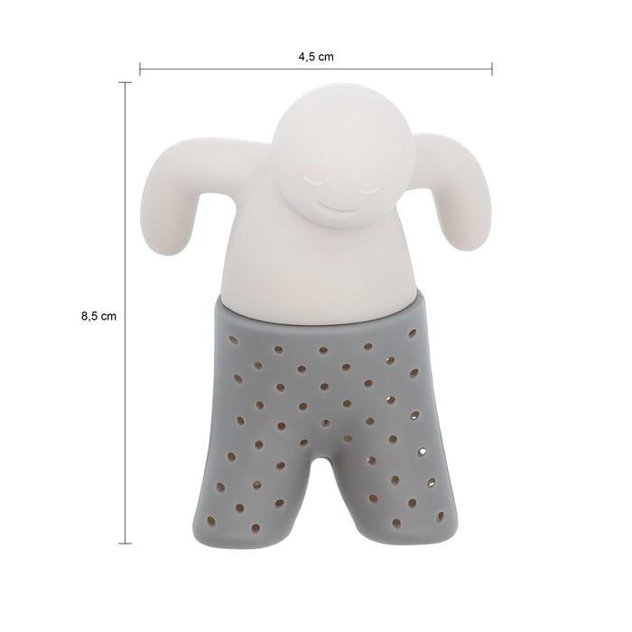 Krumble Thee Mannetje siliconen grijs