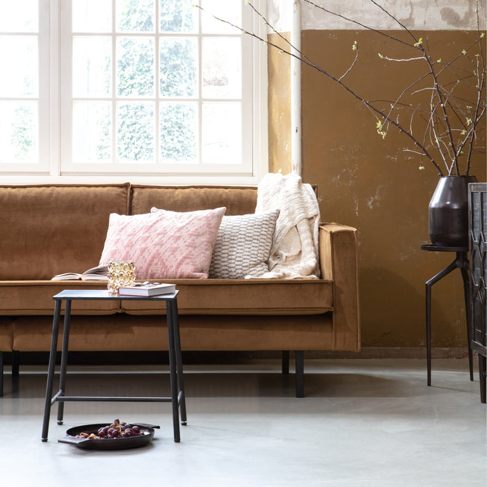 WOOOD Rodeo 3-zitsbank - Velvet - Honinggeel