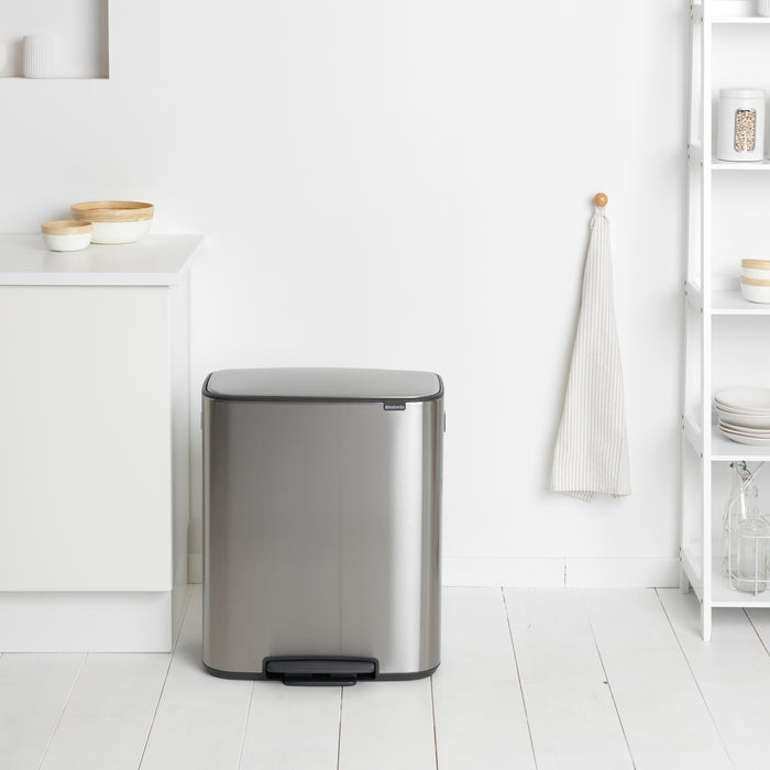 Brabantia Bo Pedaalemmer 60 Liter - Matt Steel