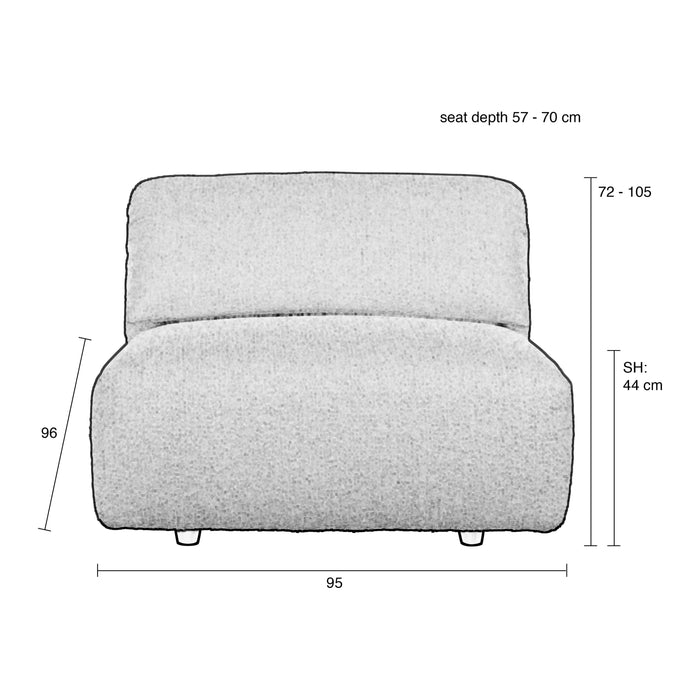 Zuiver Wings Loveseat - Caramel