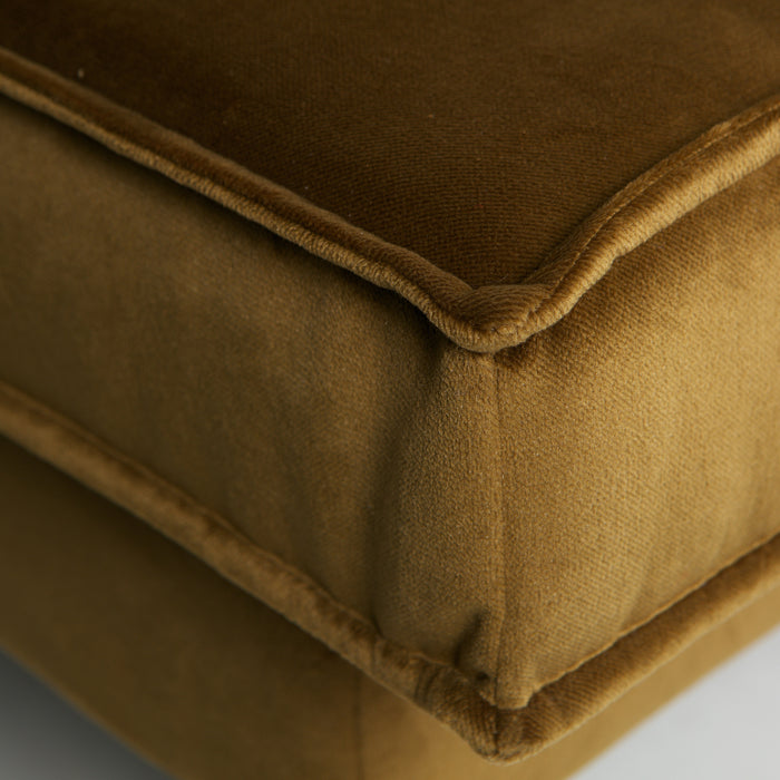 WOOOD Rodeo Daybed Rechts - Velvet - Honinggeel