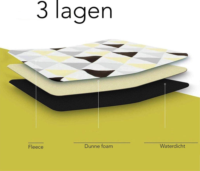 Sens Design XXXL Waterdicht Picknickkleed – 200x300 cm – Geel