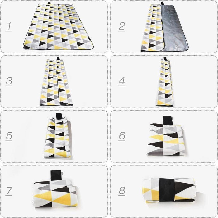 Sens Design XXXL Waterdicht Picknickkleed – 200x300 cm – Geel