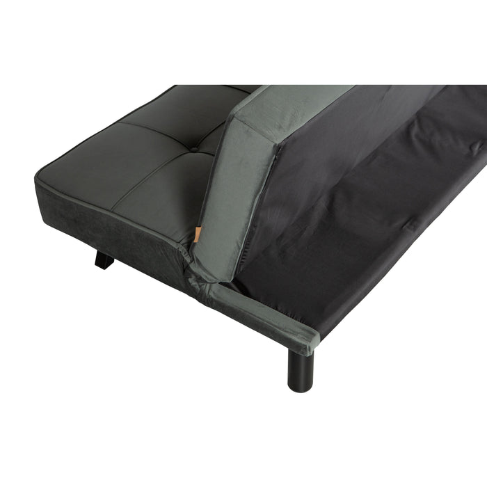 WOOOD Lenn Slaapbank - Velvet - Groen - 75x98x181