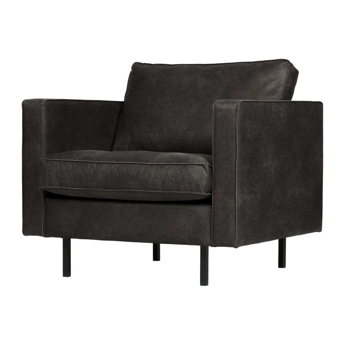 WOOOD Rodeo Classic Fauteuil - Eco-leder - Zwart