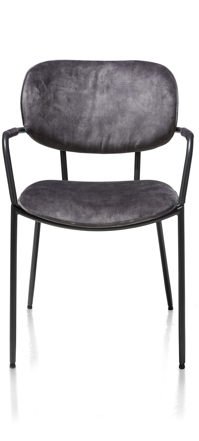 XOOON eetkamerstoel Jolie karese antraciet