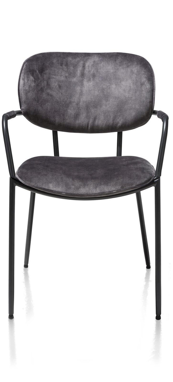 XOOON eetkamerstoel Jolie karese antraciet