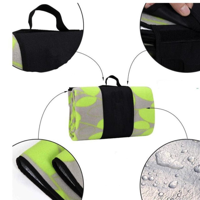 Sens Design XXL Waterdicht Picknickkleed – 200x200 cm – Groen