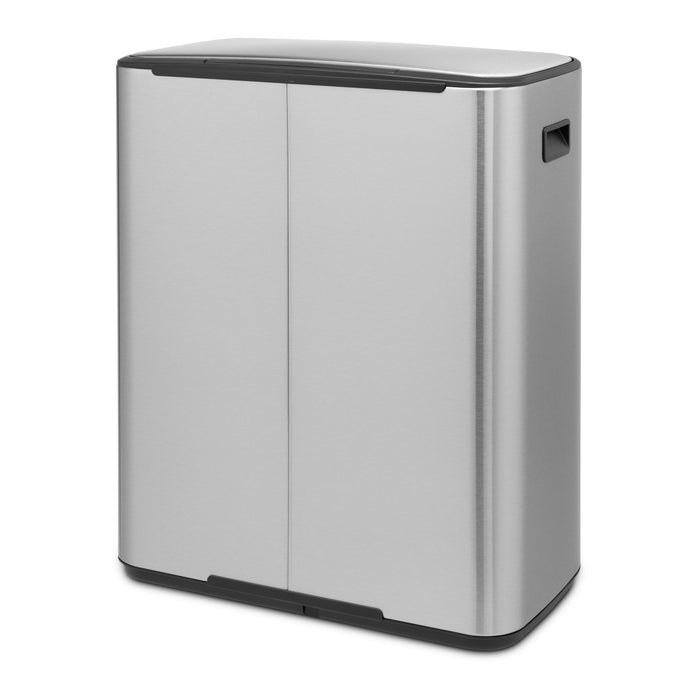 Brabantia Bo Pedaalemmer 60 Liter (2x30 liter) - Matt Steel