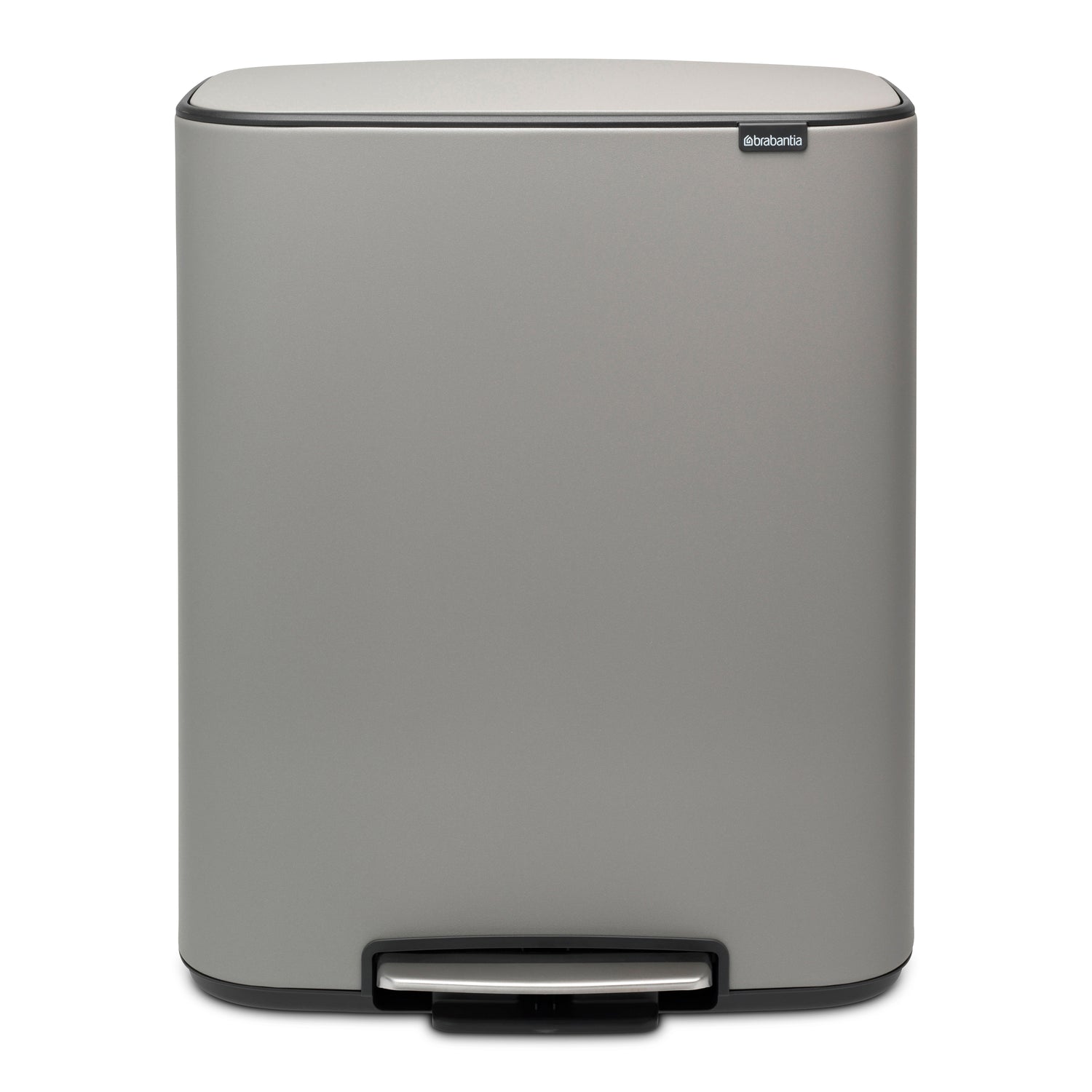 Brabantia Bo Pedaalemmer 2 x 30 L - Mineral Concrete Grey