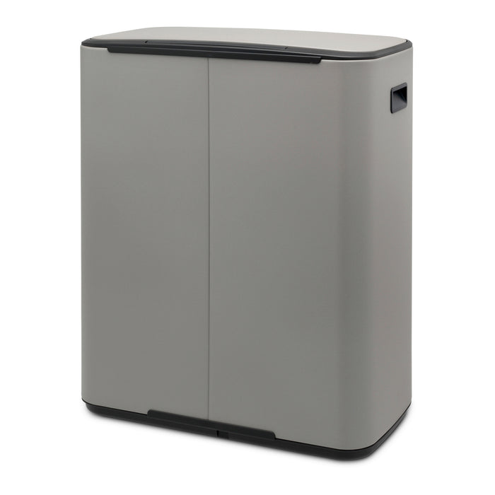 Brabantia Bo Pedaalemmer 2 x 30 L - Mineral Concrete Grey