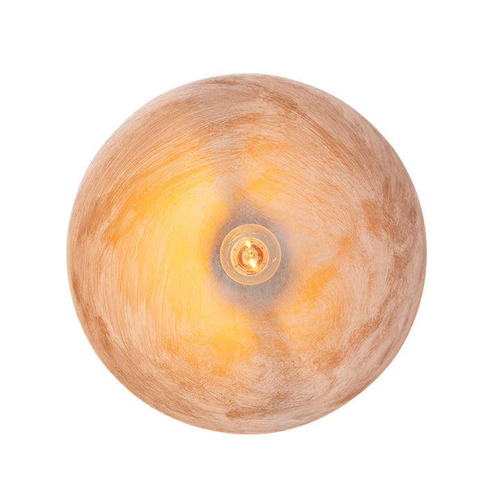 QAZQA Industriële hanglamp wit met goud 35 cm - Magna Eco