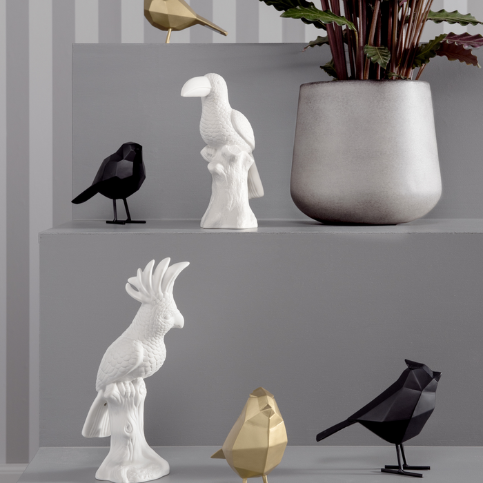 present time Bird Decoratief Object - Zwart