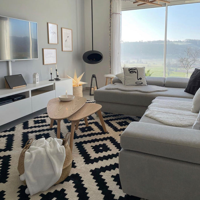 LeFeu SKY Haard Bio Ethanol 120 cm - Zwart/Steel