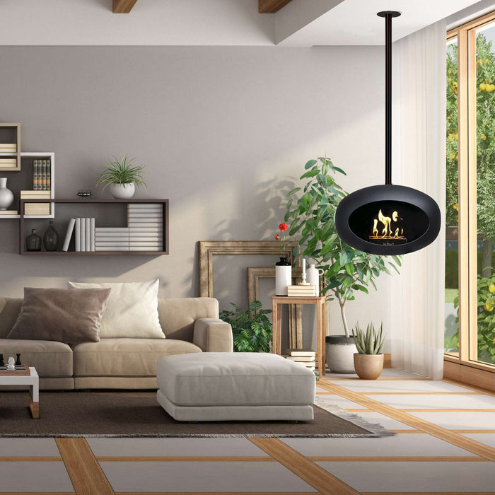 LeFeu SKY Haard Bio Ethanol 120 cm - Zwart/Steel