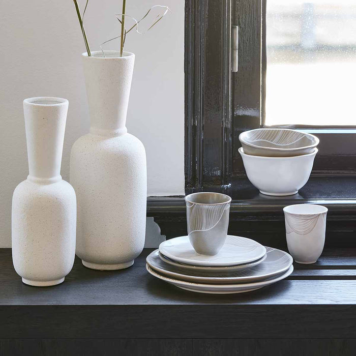 Riverdale - Vaas Alicante wit mat 40cm - Wit