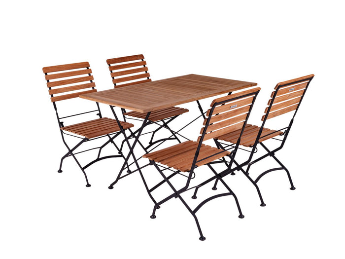 Picknicktafel beschermhoes London 120 cm zwart