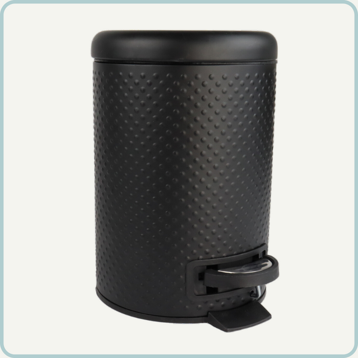 Nordix Pedaalemmer Prullenbak 3 Liter Zwart Badkamer Wc