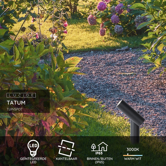 Lucide TATUM Tuinspot - Antraciet
