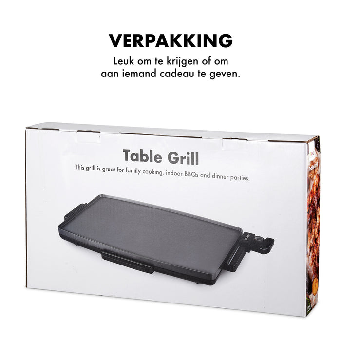 MOA Tafelgrill - Elektrische Bakplaat - Grill - 68 x 36 cm -