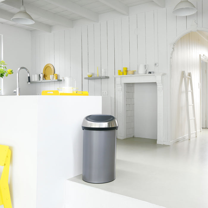Brabantia Touch Bin Afvalemmer 60 Liter Vingerafdrukvrij