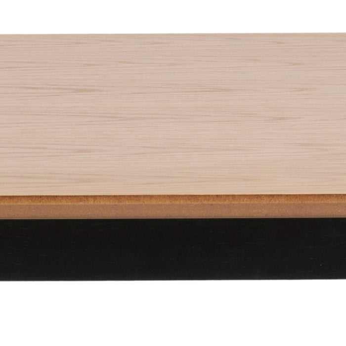by fonQ basic Crow Eettafel - 120 x 80 cm - Eiken / Zwart