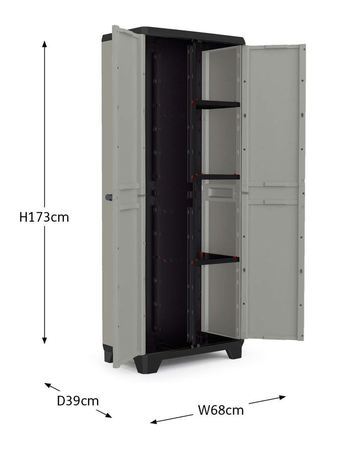 Keter Planet Opbergkast hoog - Multipurpose - 3 planken