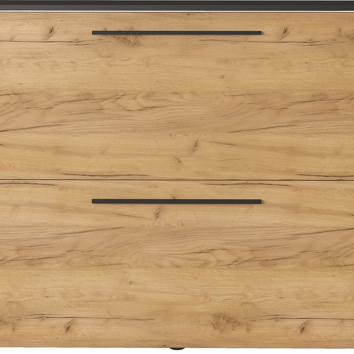 Germania Wildomar Schoenenkast 2 Kleppen Grafiet | Eiken