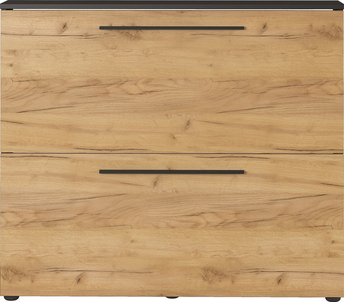 Germania Wildomar Schoenenkast 2 Kleppen Grafiet | Eiken