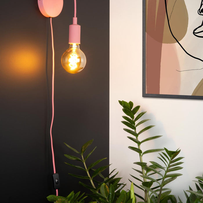 Lucide POLA Wandlamp - Roze