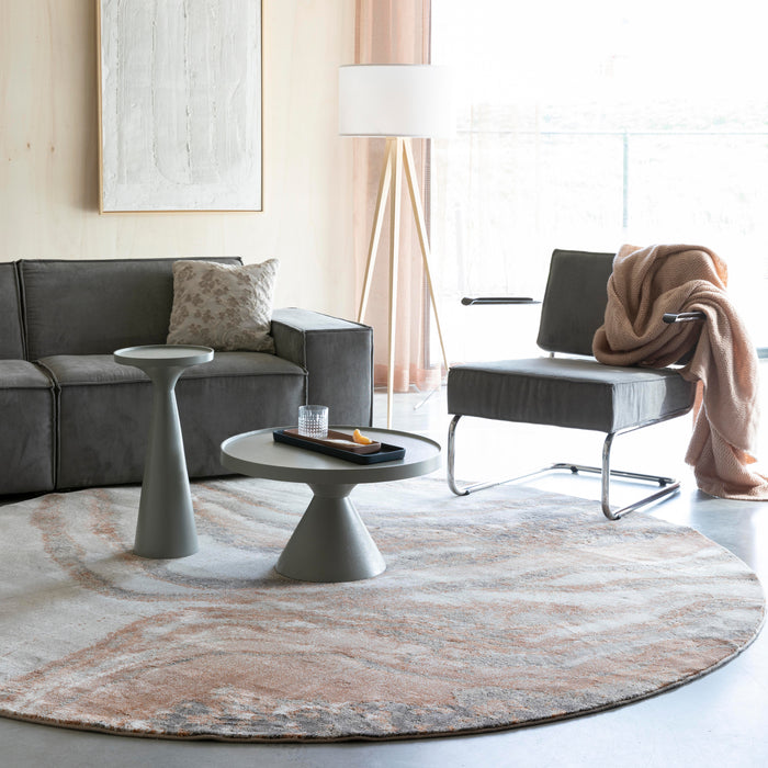 Zuiver Solar Vloerkleed Ø 200 cm - Terra/Grijs