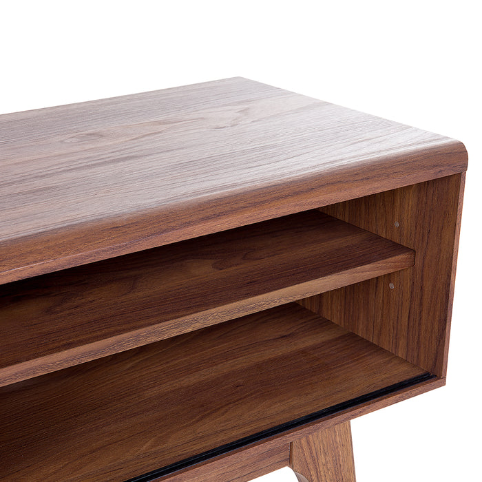 Beliani - BUFFALO - TV-meubel - Donkere houtkleur - MDF