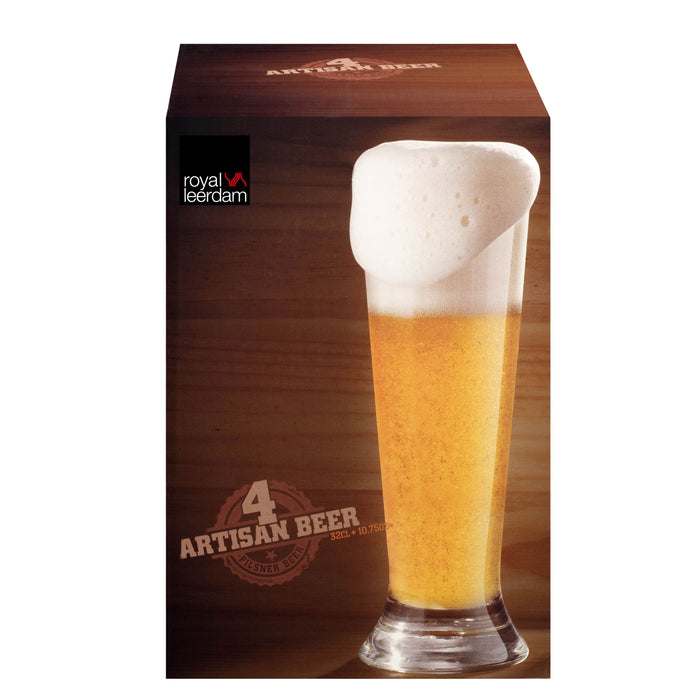 Royal Leerdam Artisan Pilsner Glazen 0,37 L - 4 st.