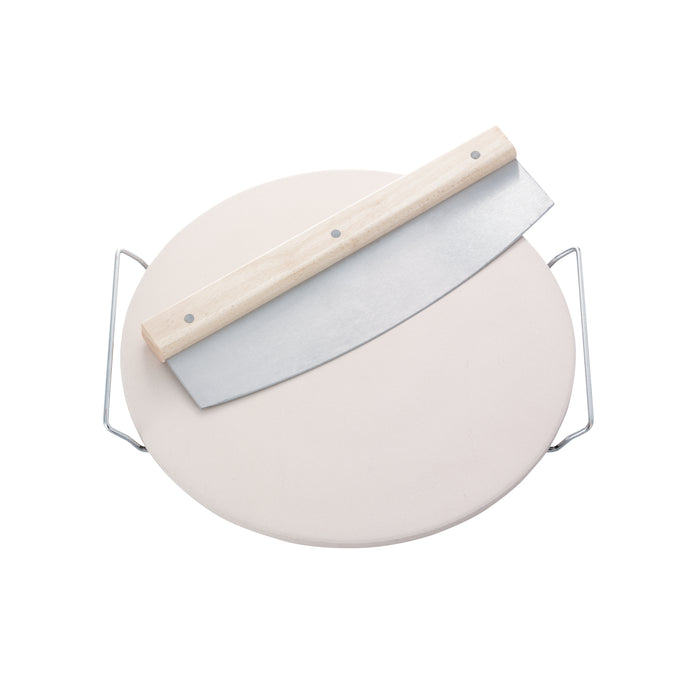 Leifheit Pizzasteen met Wiegemes