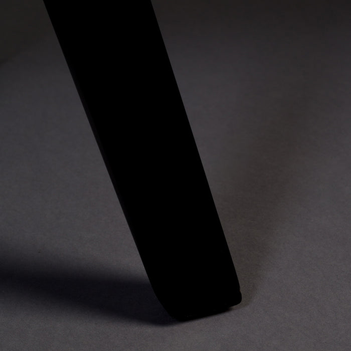 Dutchbone Blackwood Stoel - Zwart Onderstel - Zwart Kunstleer