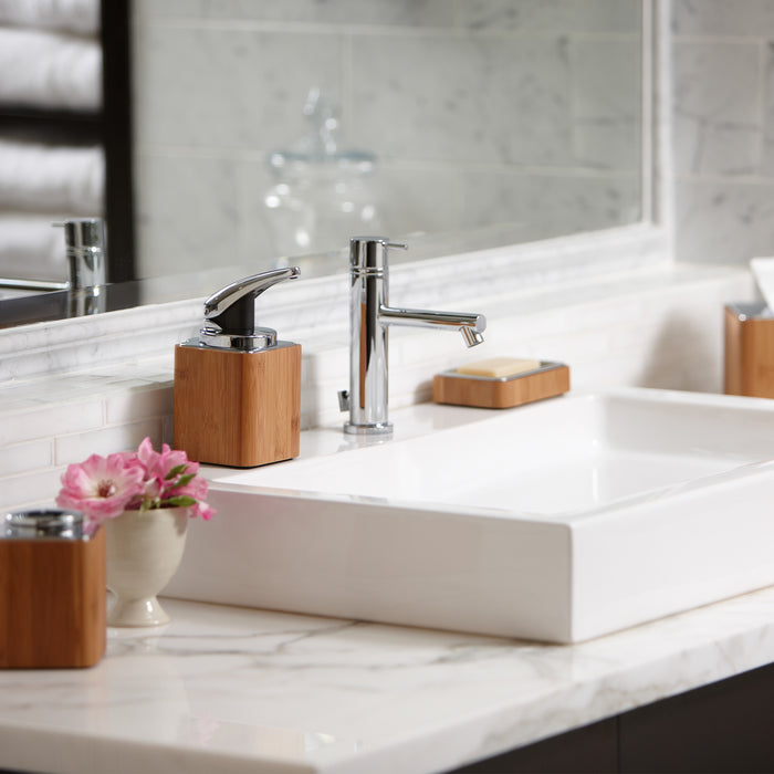 Simplehuman Ensemble Bamboe Wattenstaafhouder