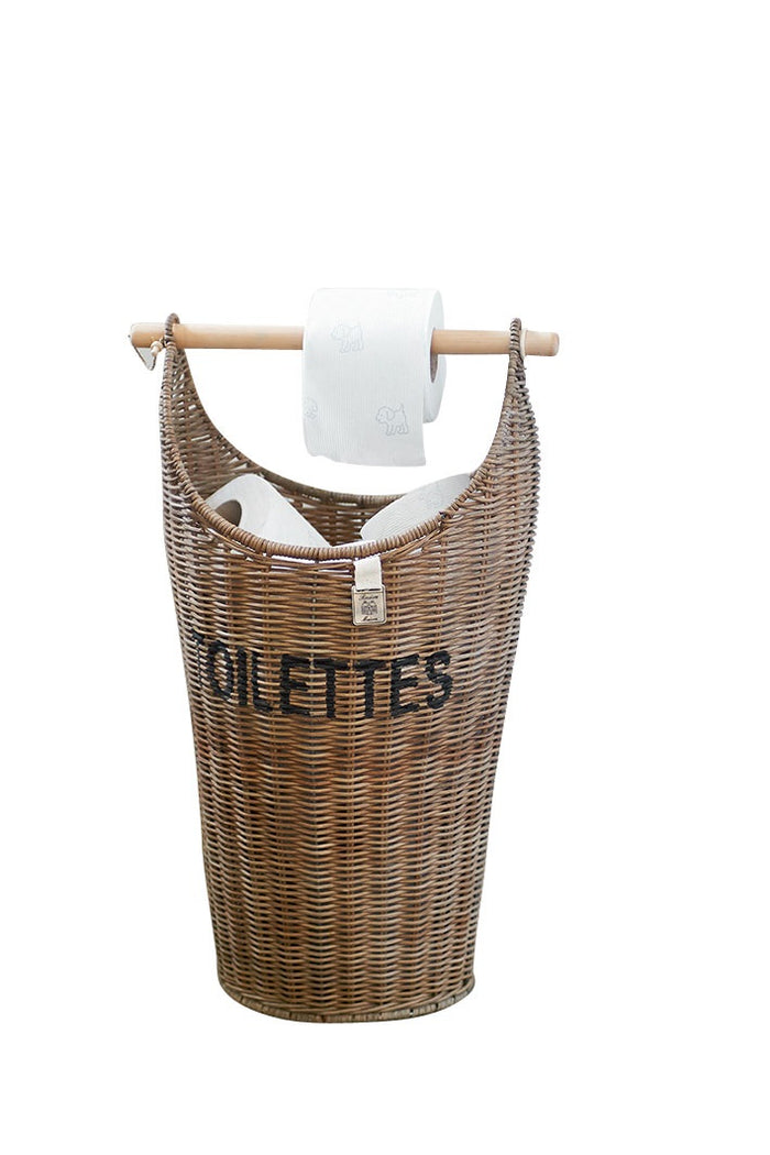 Rivièra Maison Rustic Rotan Toiletrolhouder en Mand