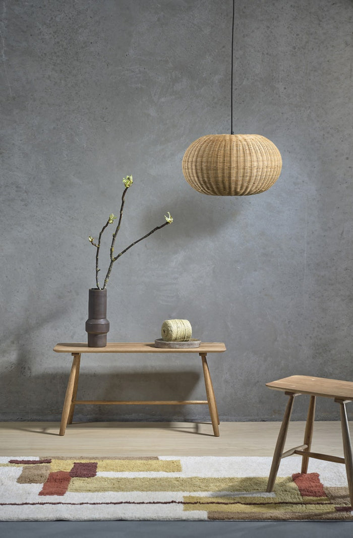 Villa Collection Bodo houten bankje naturel - 90 x 45 cm