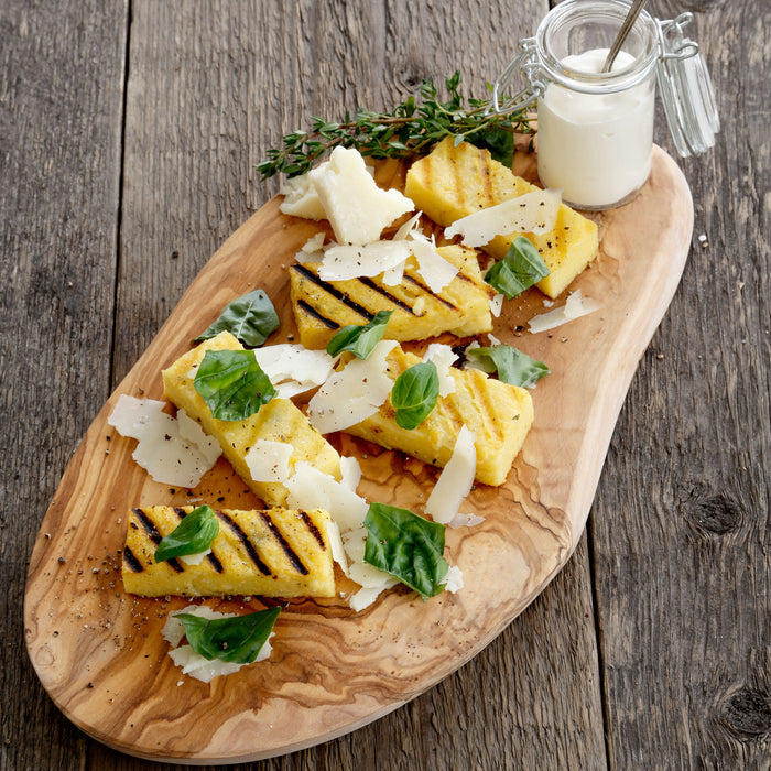 Bowls and Dishes Pure Olive Wood Tapasplank 30 x 35 cm