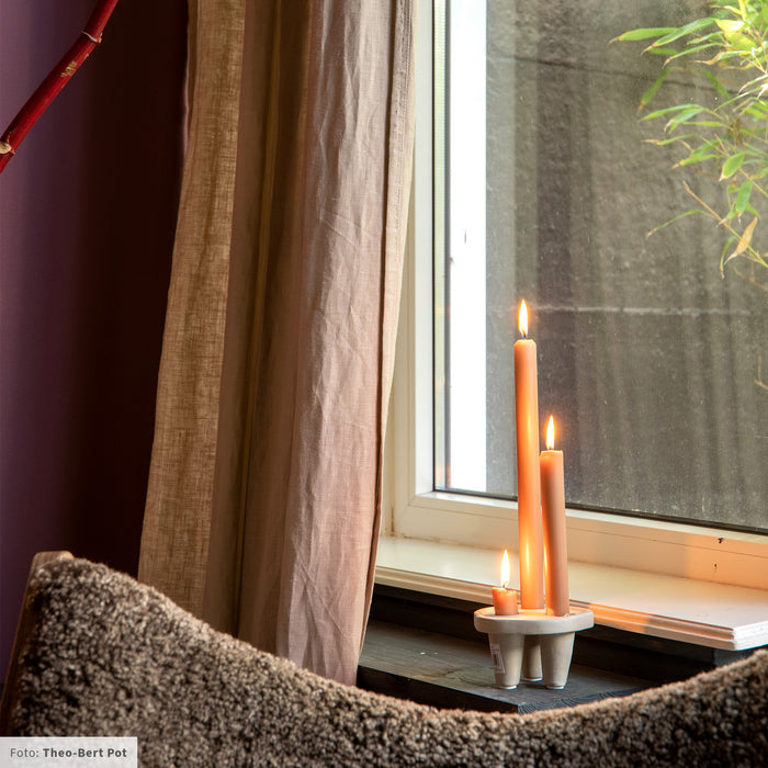 vtwonen Ecomix Plateau Kandelaar - Sand