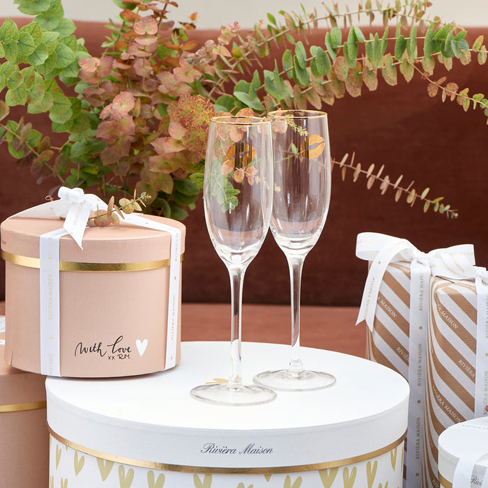 Riviera Maison Kisses From RM Bubble Glasses 2 pcs (Ø) 8x (H) 25