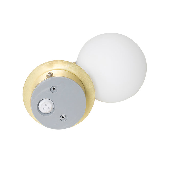 QAZQA Moderne wandlamp goud IP44 - Cederic Up