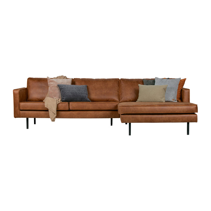 WOOOD Rodeo Chaise Longue Rechts - Eco-leder - Cognac