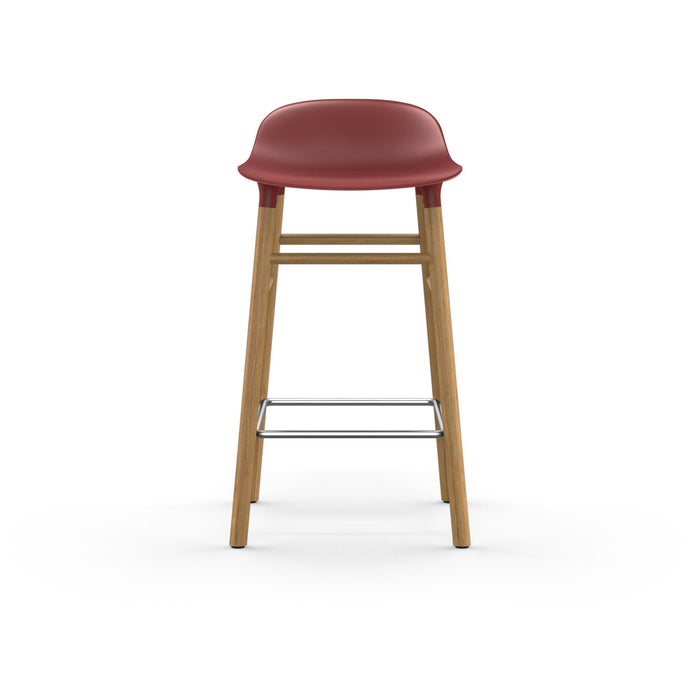 Normann Copenhagen Form Barkruk Low 65 cm - Eiken - Donkerrood