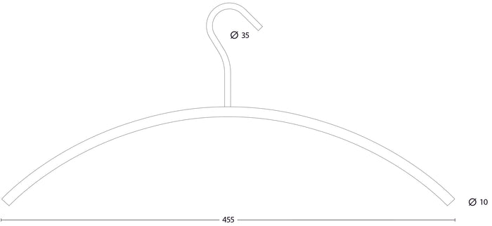 Intersteel Kledinghanger rvs geborsteld