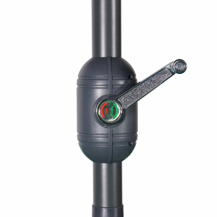 sweeek - Rechthoekige parasol 2x3m met centrale mast